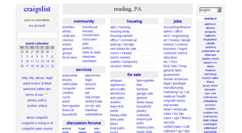 craigslist reading pennsylvania